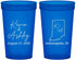Custom Wedding 22 oz Translucent Cups - Indiana | 113