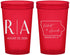 Custom Wedding 22 oz Translucent Cups - Iowa | 114