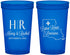 Custom Wedding 22 oz Translucent Cups - Louisiana | 117