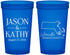 Custom Wedding 22 oz Translucent Cups - Massachusetts | 120