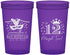 Custom Bat Mitzvah 22 oz Translucent Cups - 12th Birthday Mazel Tov | 120000