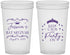 Custom Bat Mitzvah 22 oz Translucent Cups - 12th Birthday Tiara | 120002