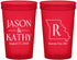 Custom Wedding 22 oz Translucent Cups - Missouri | 124