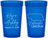 Custom Wedding 22 oz Translucent Cups - Nebraska | 126