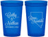 Custom Wedding 22 oz Translucent Cups - Nevada | 127