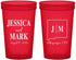 Custom Wedding 22 oz Translucent Cups - New Mexico | 130