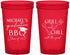 Custom Graduation 22 oz Translucent Cups - Class Of 2027 Bbq | 130009