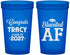Custom Graduation 22 oz Translucent Cups - Class Of 2027 Educated Af | 130015