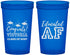Custom Graduation 22 oz Translucent Cups - Class Of 2027 Educated Af | 130017