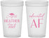 Custom Graduation 22 oz Translucent Cups - Class Of 2027 Educated Af | 130019