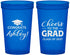 Custom Graduation 22 oz Translucent Cups - Class Of 2027 Cheers Grad | 130020