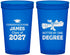 Custom Graduation 22 oz Translucent Cups - Class Of 2027 Hotter Degree | 130022