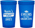 Custom Graduation 22 oz Translucent Cups - Class Of 2027 Cheers Graduate | 130034