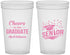 Custom Graduation 22 oz Translucent Cups - Class Of 2027 Cheers Graduate | 130035