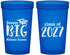 Custom Graduation 22 oz Translucent Cups - Class Of 2027 Dream Big | 130038