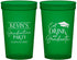 Custom Graduation 22 oz Translucent Cups - Class Of 2027 Eat Drink Graduate | 130043