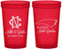 Custom Wedding 22 oz Translucent Cups - North Carolina | 132