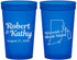 Custom Wedding 22 oz Translucent Cups - Rhode Island | 138