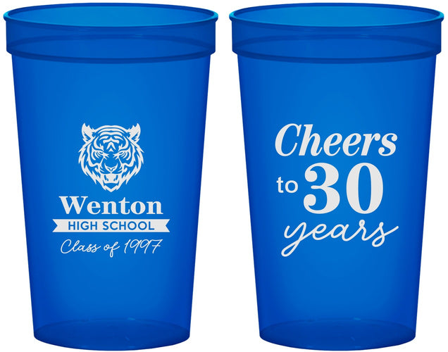 Custom Class Reunion 22 oz Translucent Cups - Class Of 1997 30 Year | 140002