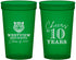Custom Class Reunion 22 oz Translucent Cups - Class Of 2017 10 Year | 140005