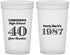 Custom Class Reunion 22 oz Translucent Cups - Class Of 1987 40 Year | 140008