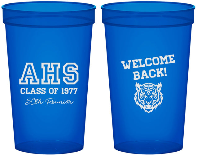 Custom Class Reunion 22 oz Translucent Cups - Class Of 1977 50 Year | 140014