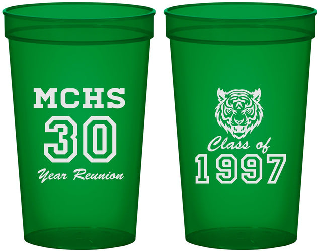 Custom Class Reunion 22 oz Translucent Cups - Class Of 1997 30 Year | 140017
