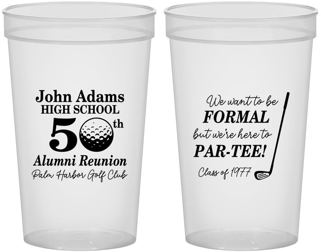Custom Class Reunion 22 oz Translucent Cups - Class Of 1977 50 Year | 140024