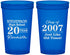 Custom Class Reunion 22 oz Translucent Cups - Class Of 2007 20 Year | 140026