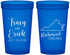 Custom Wedding 22 oz Translucent Cups - Virginia | 145