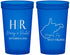 Custom Wedding 22 oz Translucent Cups - West Virginia | 147