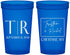 Custom Wedding 22 oz Translucent Cups - Wyoming | 149