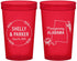 Custom Wedding 22 oz Translucent Cups - Alabama | 150