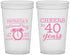 Custom Retirement 22 oz Translucent Cups - Off The Clock | 150000