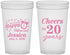 Custom Retirement 22 oz Translucent Cups - Off The Clock | 150001