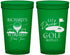 Custom Retirement 22 oz Translucent Cups - Eat Drink Golf Repeat | 150006