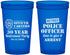 Custom Retirement 22 oz Translucent Cups - Police Officer | 150010