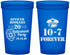 Custom Retirement 22 oz Translucent Cups - Police Officer | 150012