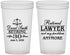Custom Retirement 22 oz Translucent Cups - Lawyer | 150025