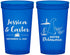 Custom Wedding 22 oz Translucent Cups - Delaware | 157