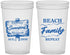 Custom Family Reunion 22 oz Translucent Cups - Beach Family Repeat | 160013
