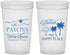 Custom Family Reunion 22 oz Translucent Cups - Beach Is My Happy Place | 160016