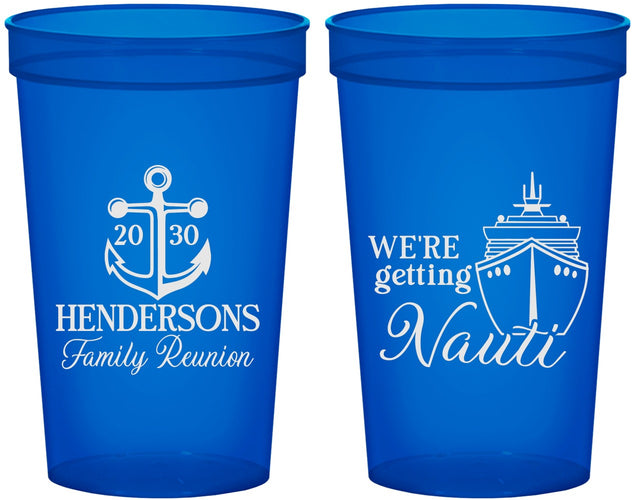 Custom Family Reunion 22 oz Translucent Cups - Cruise Nautical | 160021