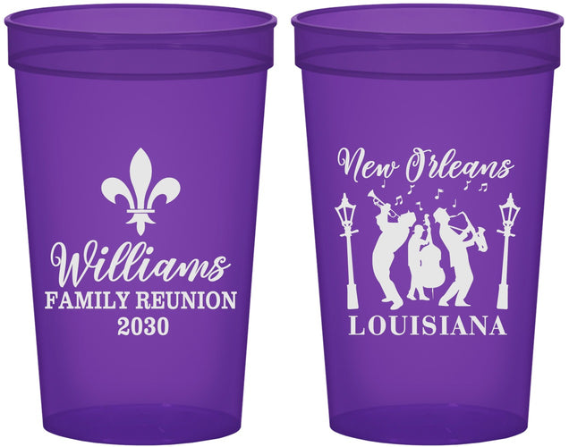 Custom Family Reunion 22 oz Translucent Cups - New Orleans | 160030