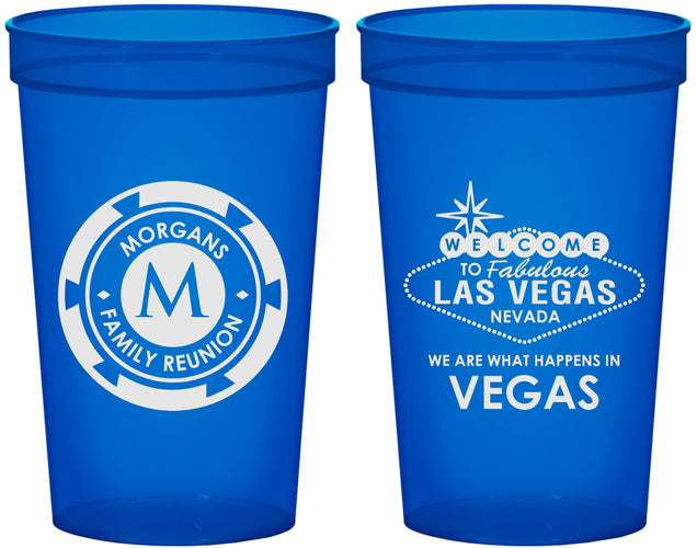 Custom Family Reunion 22 oz Translucent Cups - Las Vegas | 160037
