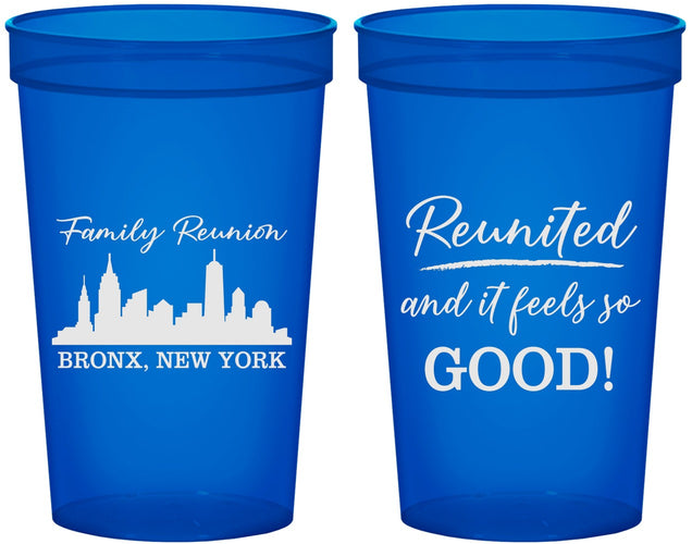 Custom Family Reunion 22 oz Translucent Cups - New York | 160039