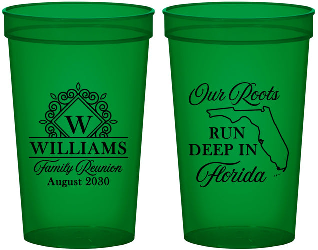 Custom Family Reunion 22 oz Translucent Cups - Florida | 160057