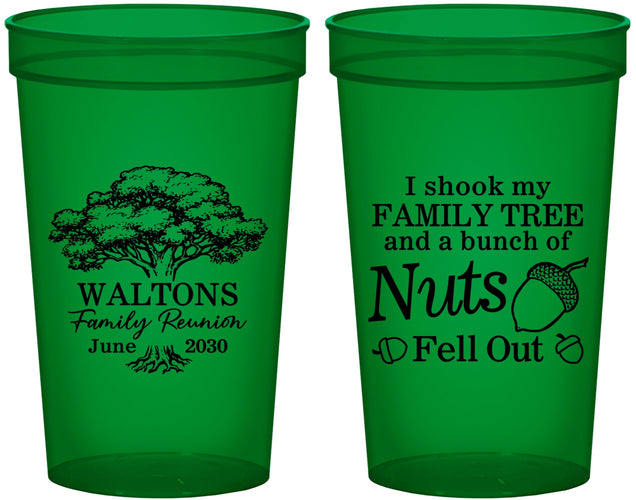Custom Family Reunion 22 oz Translucent Cups - Tree | 160058