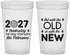 Custom New Years 22 oz Translucent Cups - 2027 Out With The Old | 170000