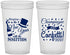 Custom New Years 22 oz Translucent Cups - 2027 Confetti | 170003